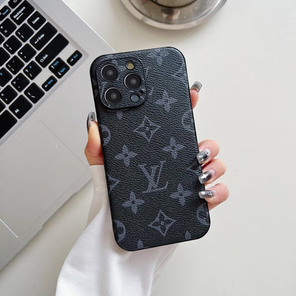 Lou Classic Color Leather iPhone Case