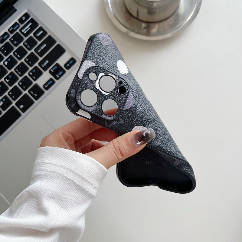 Lou Classic Color Leather iPhone Case