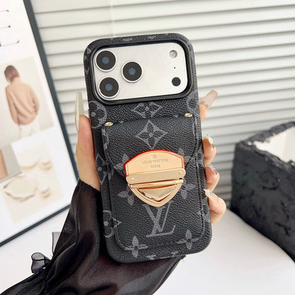 Louis Gold Card Bag iPhone Case