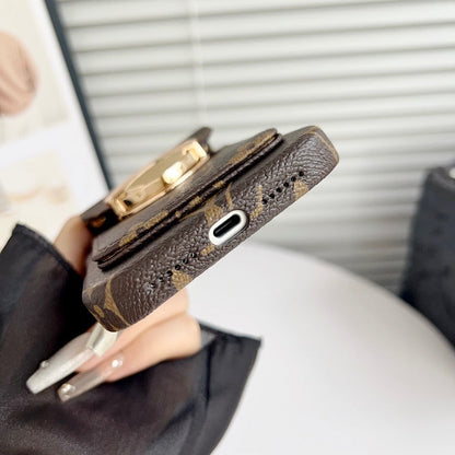 Louis Gold Card Bag Chain iPhone Case