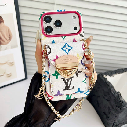 Louis Gold Card Bag Chain iPhone Case