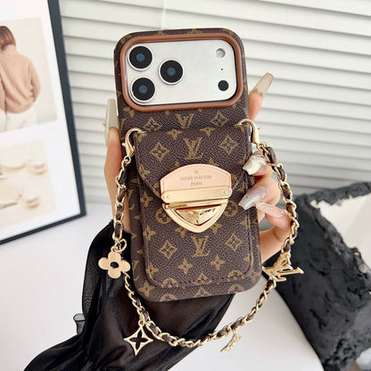 Louis Gold Card Bag Chain iPhone Case