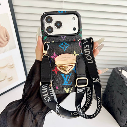 Louis Gold Card Crossbody iPhone Case