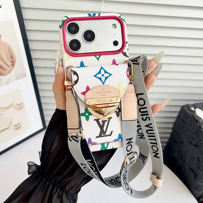Louis Gold Card Crossbody iPhone Case