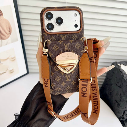 Louis Gold Card Crossbody iPhone Case
