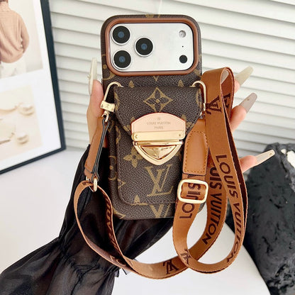 Louis Gold Card Crossbody iPhone Case