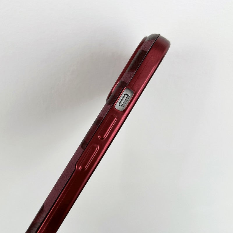 CC Purple Color Leather iPhone Case