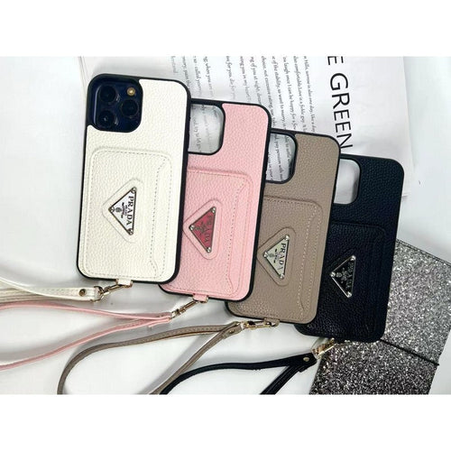 Pra Four Colors Card Bag iPhone Case