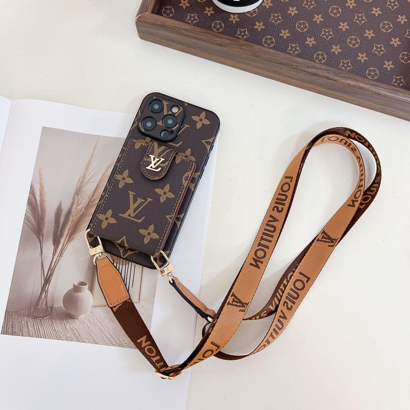 Lou Card Bag Crossbody Color Chain iPhone Case