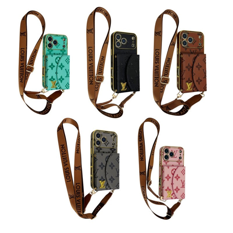 Lou Color Crossbody Card Bag iPhone Case