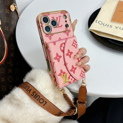 Lou Color Crossbody Card Bag iPhone Case