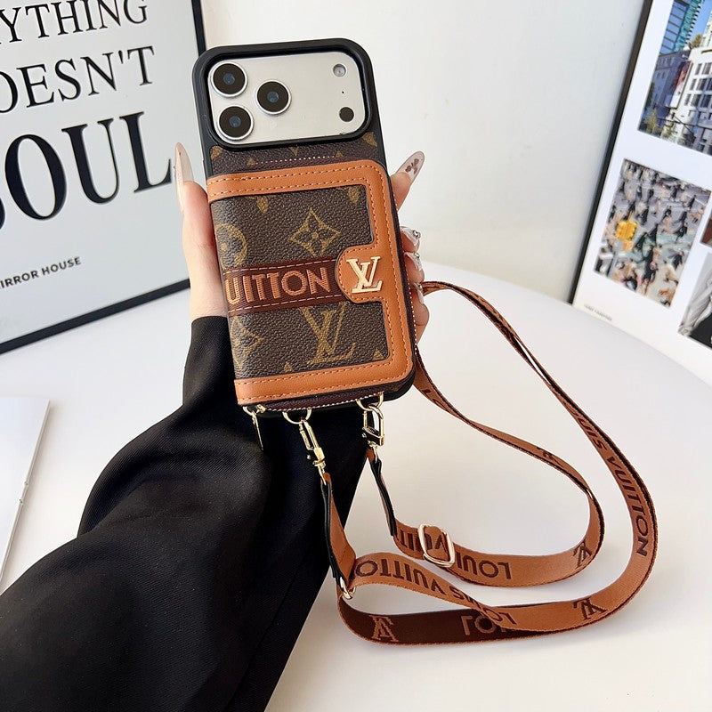 Louis GG Card Crossbody iPhone 18 Case