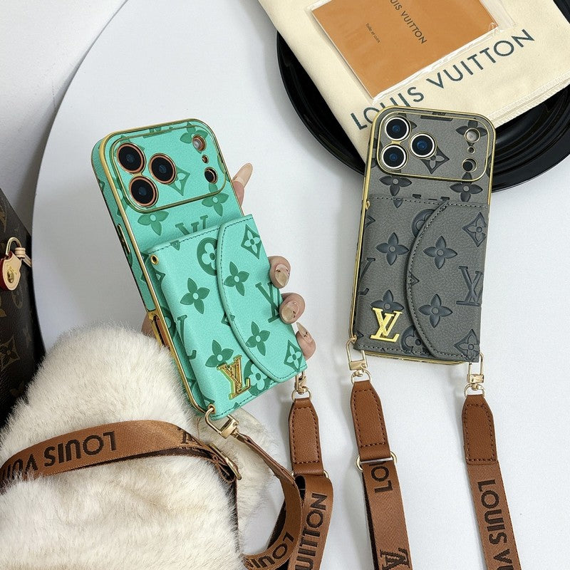 Lou Color Crossbody Card Bag iPhone Case
