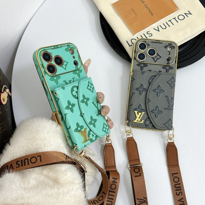 Lou Color Crossbody Card Bag iPhone Case