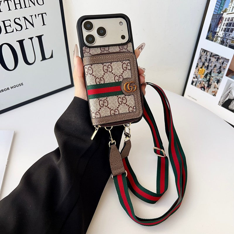 Louis GG Card Crossbody iPhone 18 Case