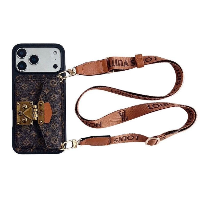 Lou Crossbody Card Bag Lock iPhone Case