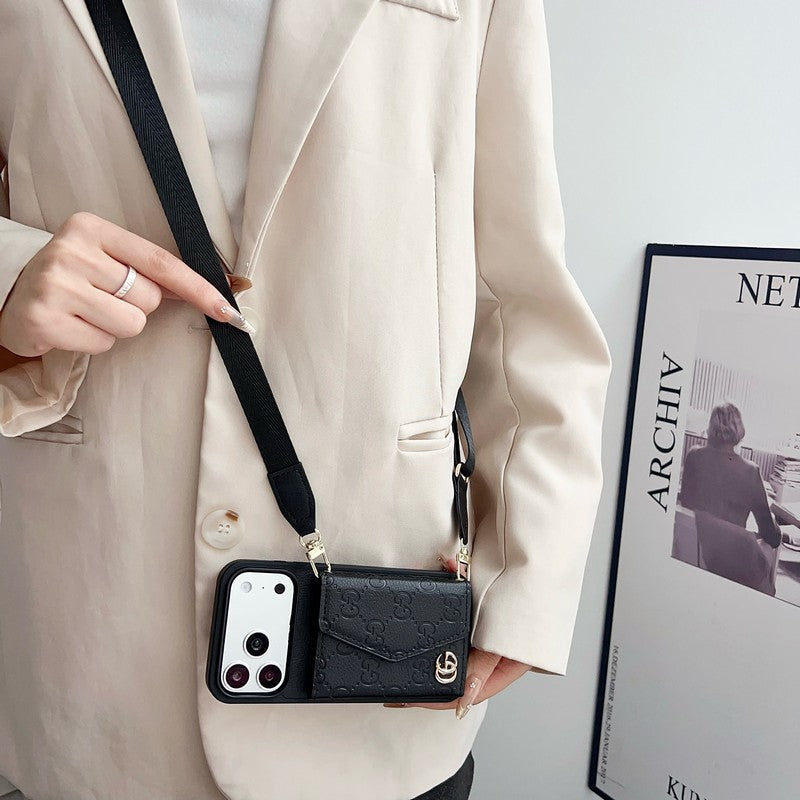 GG Color Side Card Bag Crossbody iPhone Case