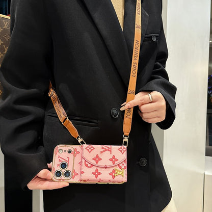Lou Color Crossbody Card Bag iPhone Case