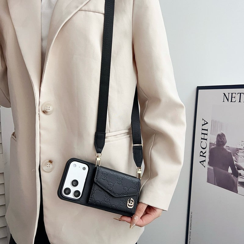 GG Color Side Card Bag Crossbody iPhone Case