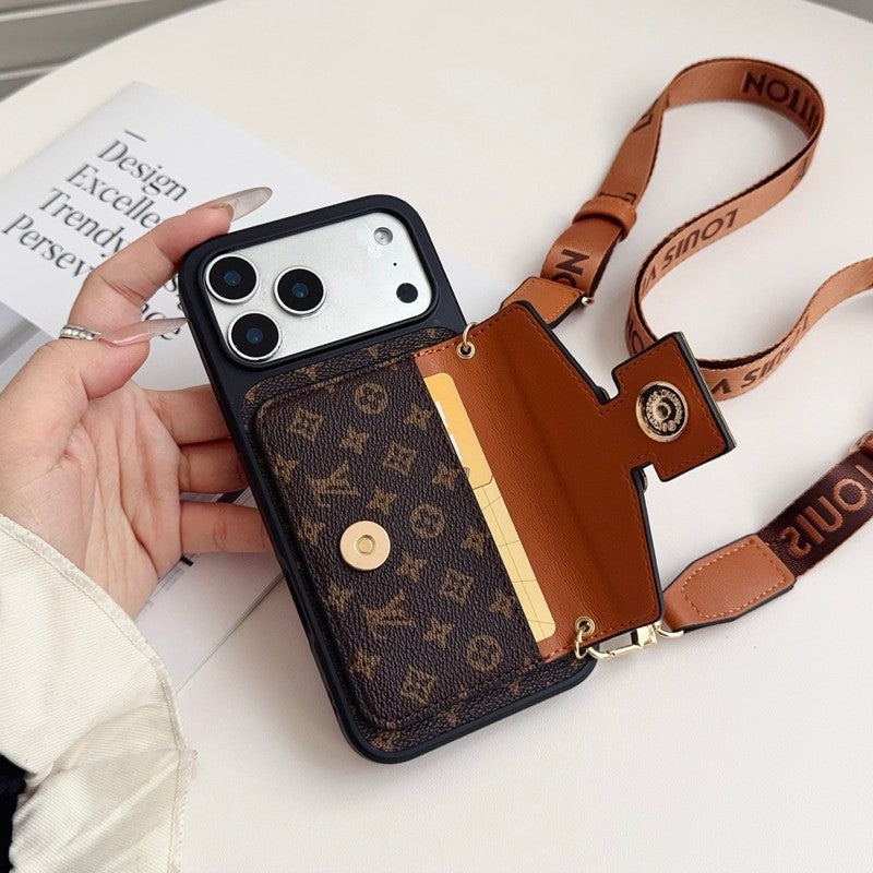 Lou Crossbody Card Bag Lock iPhone Case