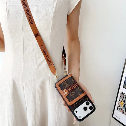 Louis GG Card Crossbody iPhone 18 Case