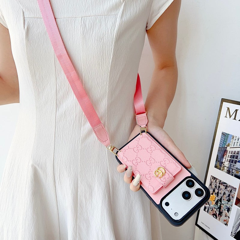 GG Color Crossbody iPhone Case