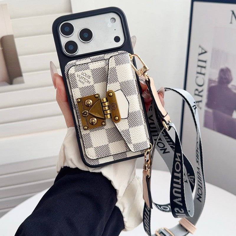 Lou Crossbody Card Bag Lock iPhone Case