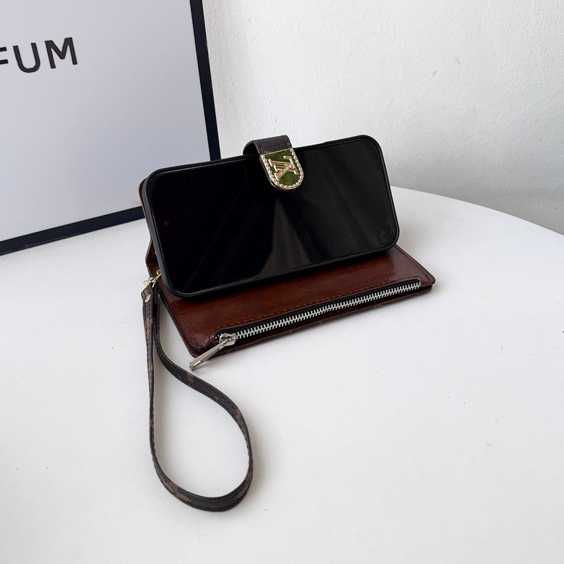 Lou Color Side Bag Leather Chain iPhone Case