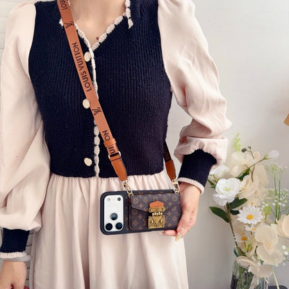 Lou Crossbody Card Bag Lock iPhone Case