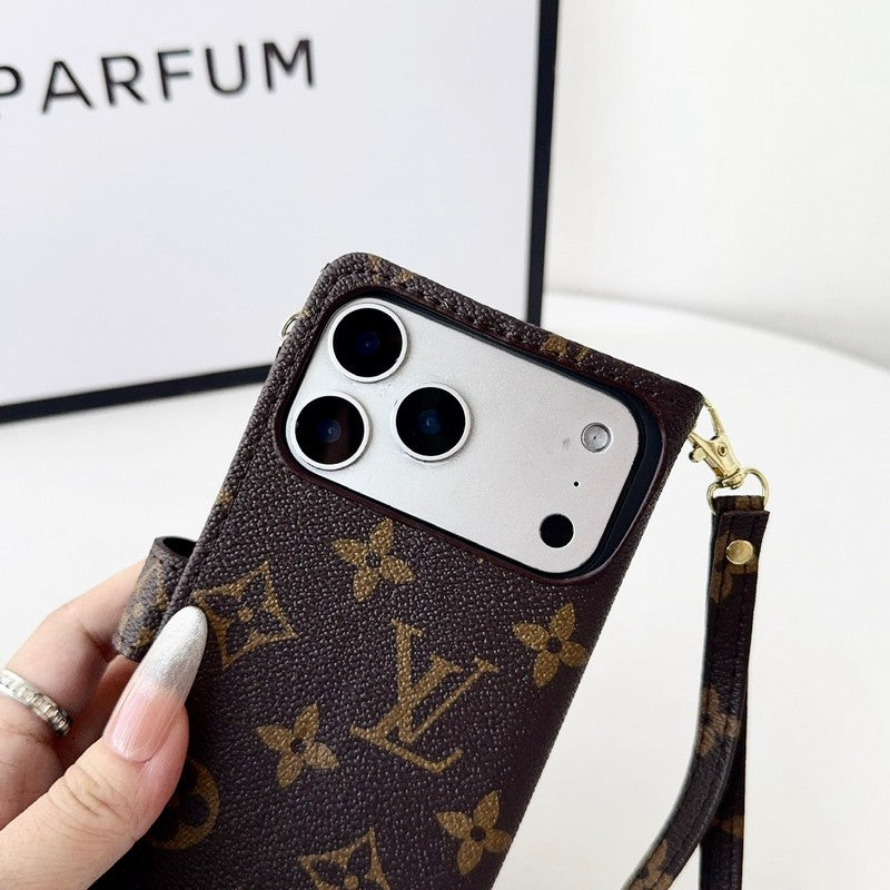 Lou Color Side Bag Leather Chain iPhone Case