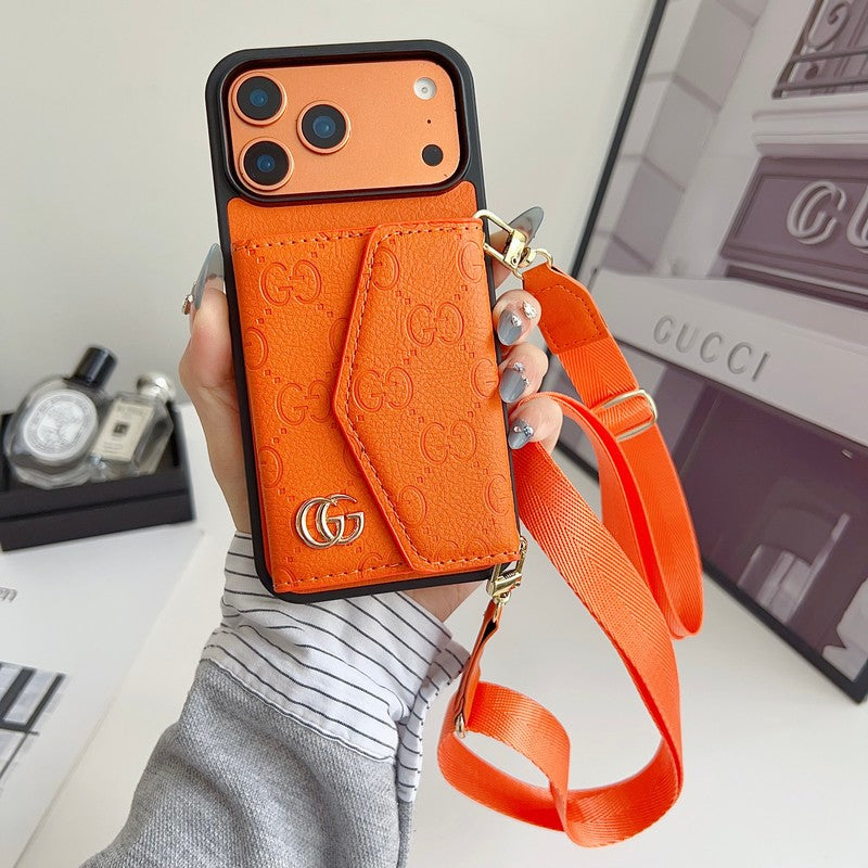 GG Color Side Card Bag Crossbody iPhone Case